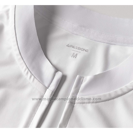 2019 Abbigliamento Ciclismo La Passione Bianco Rosso Blu Manica Corta e Salopette